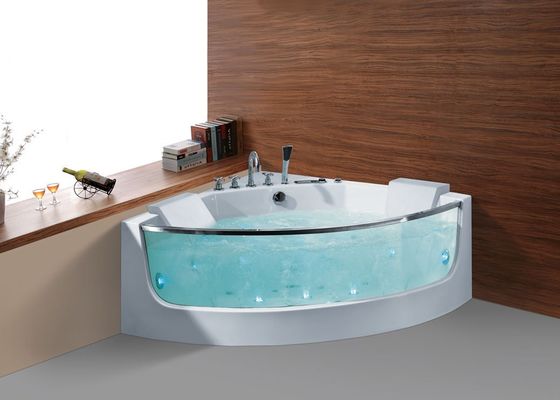 Elegante baignoire de massage à coin Ladodo E-605 avec pompe de massage de 1,0 ch
