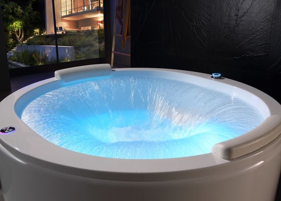 Elegante cascade à double cercle, spa de massage, baignoire, capteur de protection contre le manque d'eau.