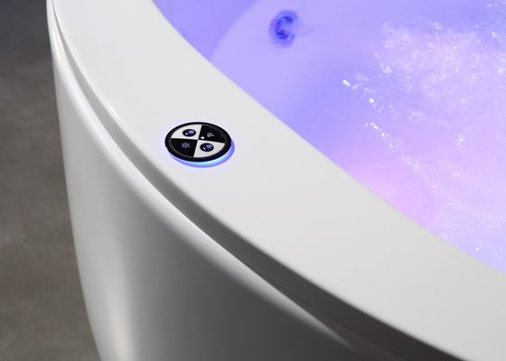 Elegante cascade à double cercle, spa de massage, baignoire, capteur de protection contre le manque d'eau.