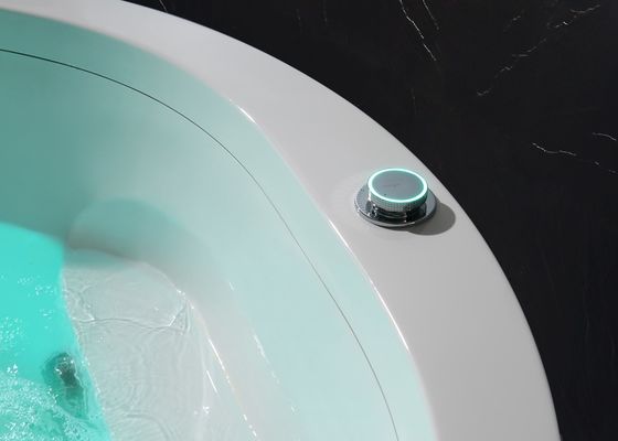 Elegante cascade à double cercle, spa de massage, baignoire, capteur de protection contre le manque d'eau.