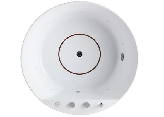 Une baignoire de massage Ladodo E-8022 avec bande lumineuse LED
