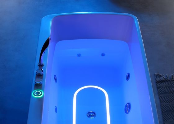 Une baignoire de massage acrylique à LED basse lumière avec pompe de massage 1.0HP