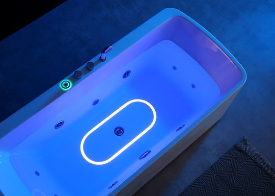 Une baignoire de massage acrylique à LED basse lumière avec pompe de massage 1.0HP