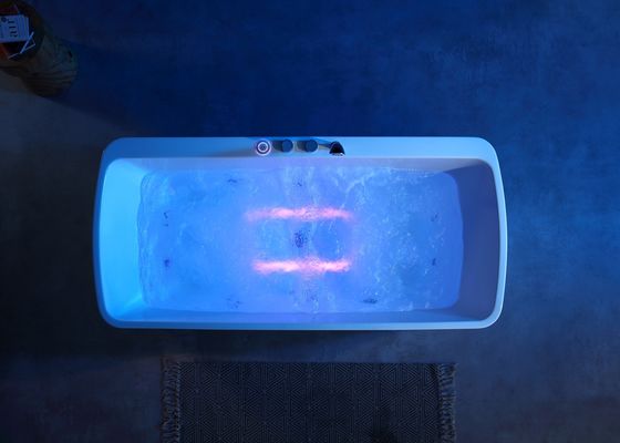 Une baignoire de massage acrylique à LED basse lumière avec pompe de massage 1.0HP