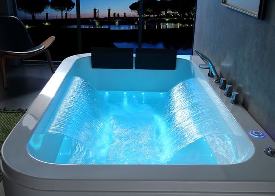 E-8012 Double régulateur de bain rectangulaire avec écran tactile pour deux personnes