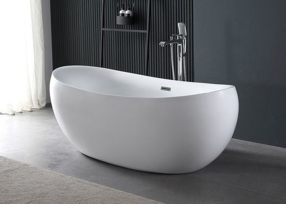 Ladodo E-514 en forme d'oeuf, baignoire debout avec drainage en coulisse