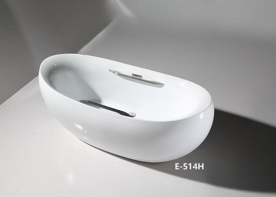Ladodo E-514 en forme d'oeuf, baignoire debout avec drainage en coulisse