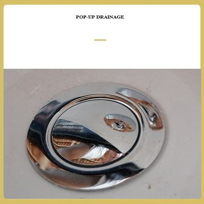 Conception rectangulaire de 1700 mm Ladodo baignoire acrylique debout Couleur inchangée en 10 ans