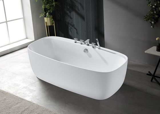 Une baignoire en acrylique Ladodo E-5405 en forme rectangulaire et autonome