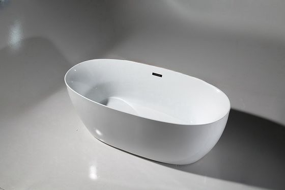 Ladodo Slim Edge 1500 mm baignoire en forme d'oeuf éclaboussant Drainage et couleur Pas de changement