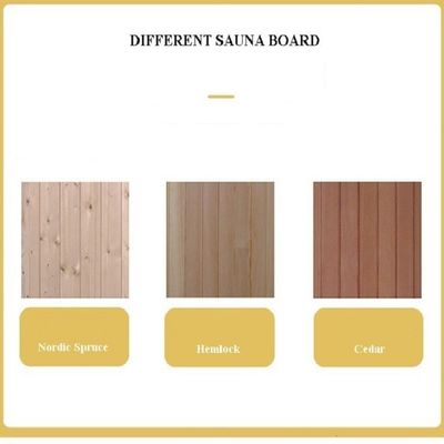 4 personnes salle de sauna accepté panneau de commande personnalisable avec le temps