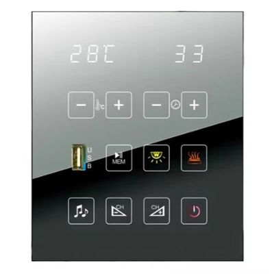 4 personnes salle de sauna accepté panneau de commande personnalisable avec le temps