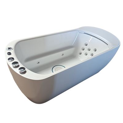 une seule baignoire en solo de 1700 mm L-8401 avec cascade à large cou LED
