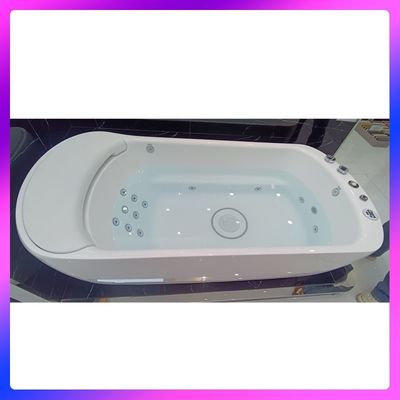 une seule baignoire en solo de 1700 mm L-8401 avec cascade à large cou LED